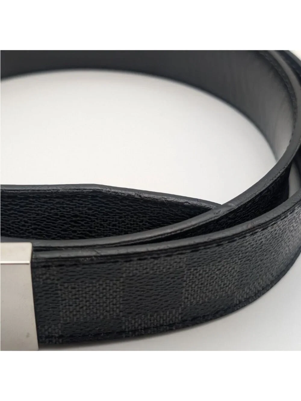 Louis Vuitton Ceinture Seattle Damier Graphite Black Belt